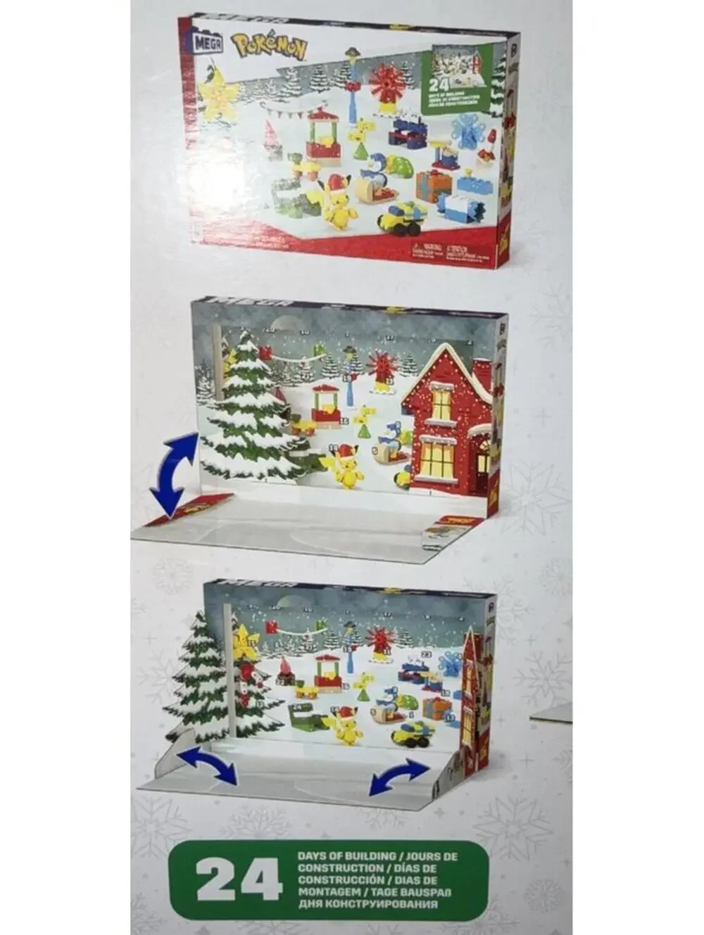 MEGA Construx Pokémon Building Toys Set Holiday Advent Calendar 202 Piece NEW